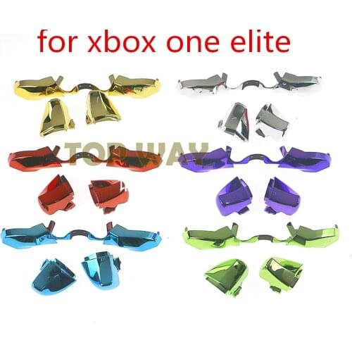10pcs/lot Chrome Plated LB RB LT RT Trigger Button Replacement for Xbox one Elite Controller LB RB Bumpers with 3.5mm Jack Port