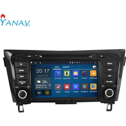 2 DIN car radio audio Android stereo receiver for-NISSAN X-TRAIL Qashqai Dualis Rouge 2013+ car video DVD GPS navigation player