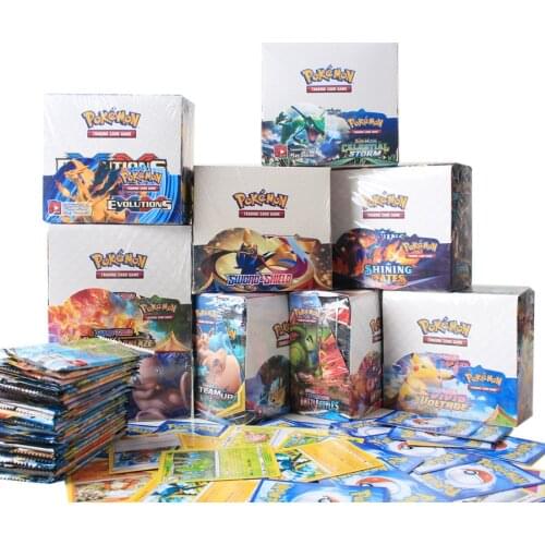 324-360Pcs Pokemon cards TCG: Sun & Moon Unbroken Bonds Booster Box Trading Card Game Pokemon Card Kids Toys