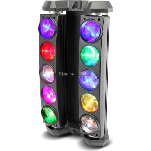 4pcs/lot Excellent disco light 8pcsX10w rgbw cree led spider beam moving head light for dj disco bar ktv stage lighting