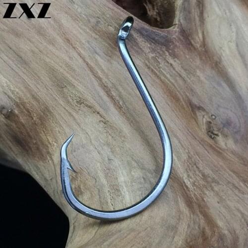 40PCS Circle Octopus Fishing Hooks Japan Chemically Sharpened Crank Single Offset Worm Carp Fishing Hook Fishhooks Accessories