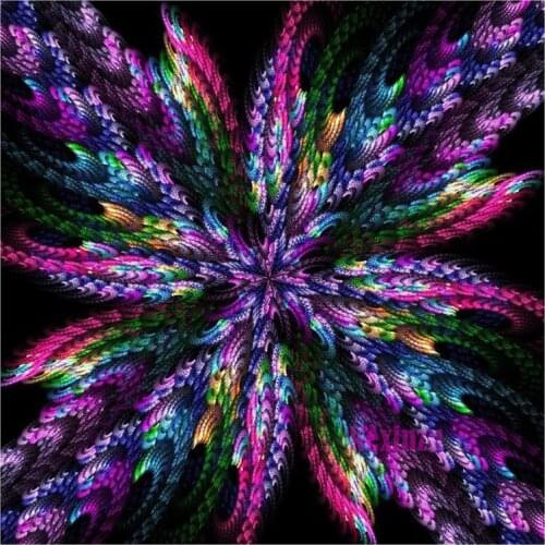 Diamond Painting Full Square / Round Pattern Mandala Kaleidoscopic Diamond Painting Mosaic Rhinestone Painting Wall Decor