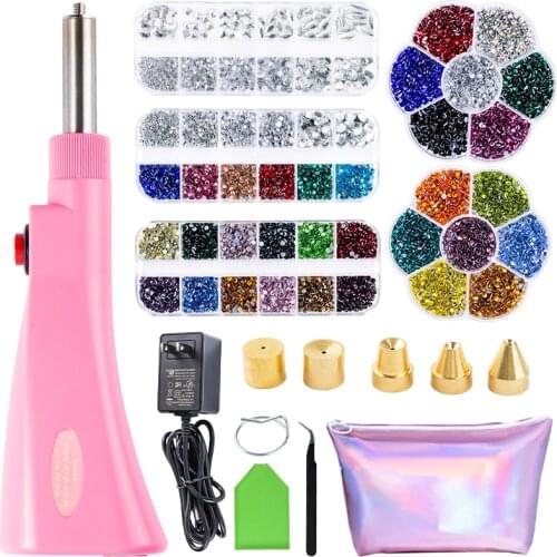 AAAA Rhinestone Set Upgrade Version Hot Fix Applicator/High Temperature When Energized Automatically Pick Up Hot Fix Rhinestones