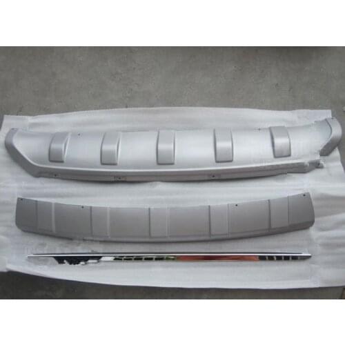 For hyundai IX35 2010-2013 Auto parts ABS front and rear Bumper Protector Skid Plate cover