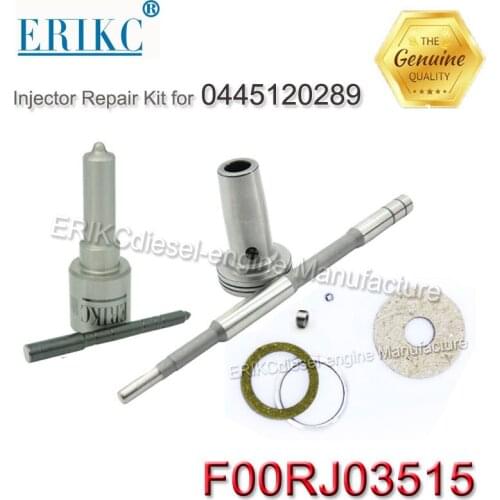 ERIKC F00RJ03515 diesel nozzle DLLA142P2262 overhaul kit F 00R J03 515 injector repair kits for injector 0445120289 Cummins