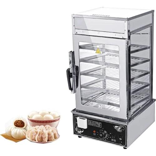 Commercial Bun Steamed Machine Electric Food Warmer Display Showcase Bun Steaming Warmer