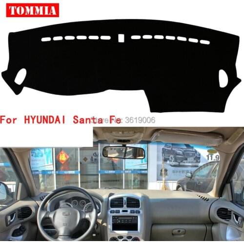 TOMMIA Interior Dashboard Cover Light Avoid Pad Photophobism Mat Sticker For HYUNDAI Santa Fe