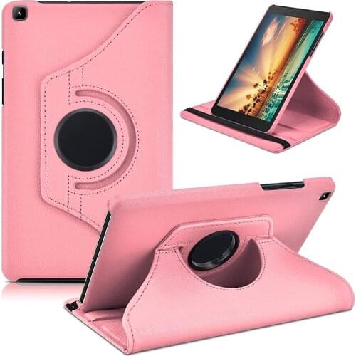 360 Rotation Bracket Flip Leather Fundas Tablet Case for Samsung Galaxy Tab A 8.0 2019 SM-T290/SM-T295Cover with Auto Wake/Sleep