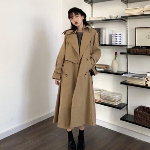 LFFMHMT Women's Double Breasted Trench Coats