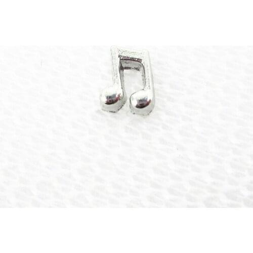 Hot Selling 20pcs/lot Silver Note Floating Charms Living Glass Memory Lockets Floating Charms DIY Jewelry Accessory