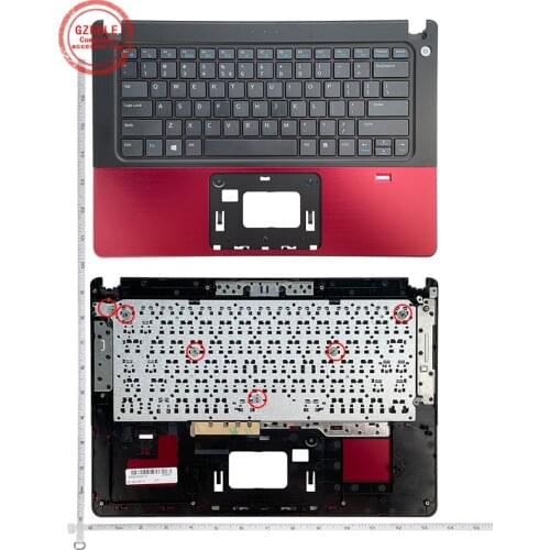 GZEELE New Palmrest topcase for DELL VOSTRO V5460 5460 5470 P/N:56M9 US Keyboard Upper cover Touchpad with/without fingerprint