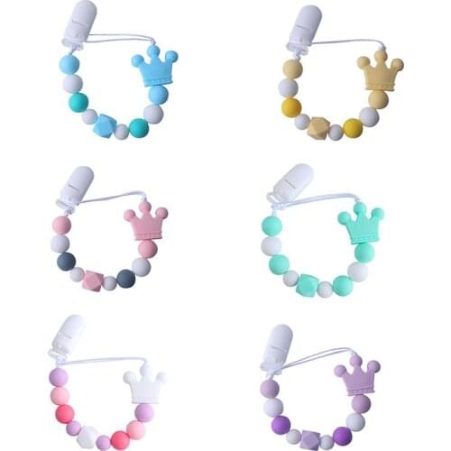 New Baby Pacifier Clip Chain Soother Pacifier Clips Leash Strap Nipple Holder For Infant Nipple Bottle Clip Chain Baby Teether
