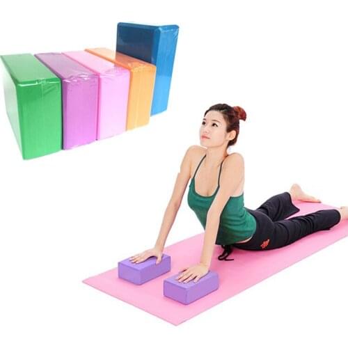 New EVA Yoga Block Brick Sports Exercise Gym Foam Roller Workout Stretching Aid Body Shaping Health Training Fitness Brick