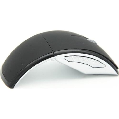 Hot Ultrathin 2.4GHz Foldable Wireless Arc Optical Mouse Mice with Mini USB Receiver for Pad PC Laptop Notebook Computer