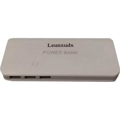 Leunxudx Portable Power Bank Charger, Charger Battery Pack with Dual USB Ports, 10000mAh Capacity,White