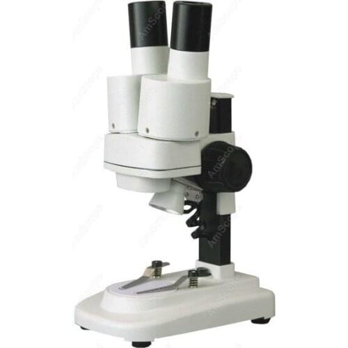 Portable LED Stereo Microscope-AmScope Supplies Portable LED Stereo Microscope 20X & 40X