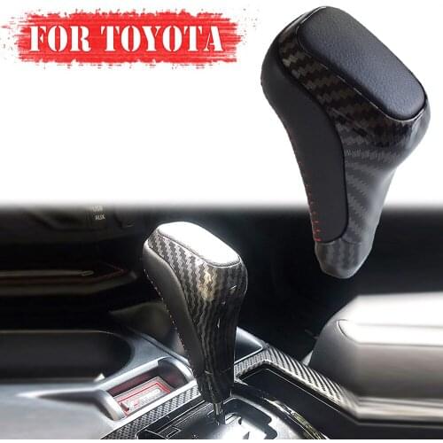 Car Carbon Fiber AT Gear Shift Knob for Toyota 4Runner/Fortuner/Prado FJ150