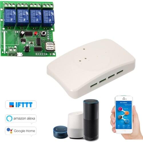 EWeLink Smart Remote Control Wireless Switch Universal Module 4ch DC 5V Wifi Switch Timer Phone APP Remote Control Smart Home