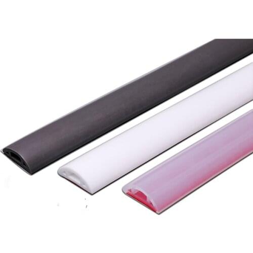 1pc 50cm-300cm Kitchen Bathroom Foldable Block water sealing strip shower threshold dam Self-adhesive silicone shower barrier