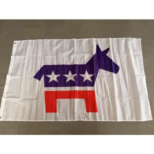 Yehoy 90*150cm US USA american POLITICAL democrat Democratic Donkey Republican Elephant Mascot Flag