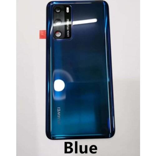 100% Original Glass For Huawei P40 Pro p40pro Back Housing Back Cover door With camera len Battery Case with logo for p40 pro