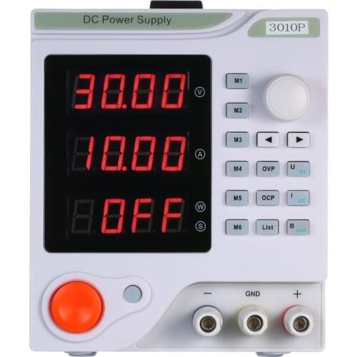 3010P New Upgrade 4 Digit Display Adjustable DC Power Supply 30V 10A Voltage Regulator Repair Rework Laboratory Power Supply
