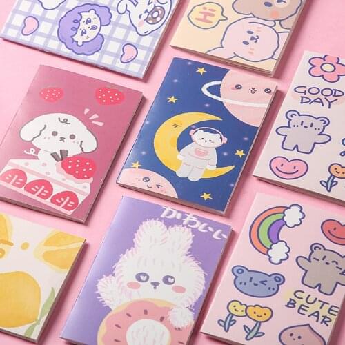 36 pcs/lot Kawaii Mini Animal Dog Bear Notebook Cute Note Book Diary Day Planner Kawaii Journal Stationery gift School Supplies