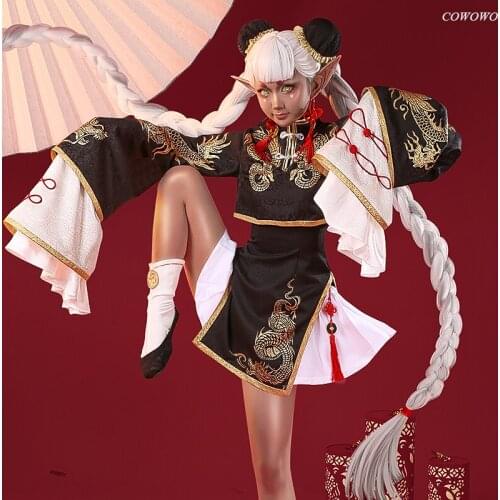 Anime! Onmyoji Kyonshi Imoto TiaoTiao XuanYuWuLong New Skin GorgeousLovely Uniform Cosplay Costume Halloween Party Suit Women