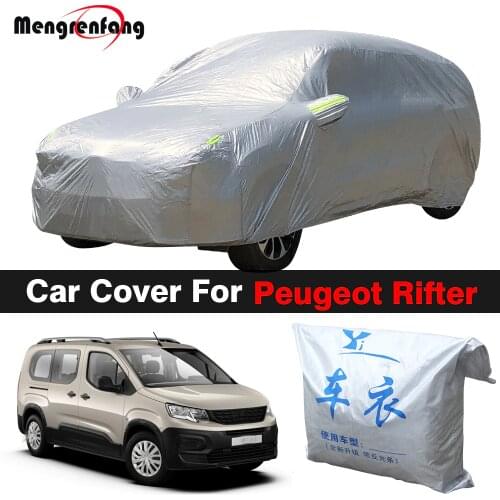 Car Cover MPV Indoor Outdoor Sun Shade Anti-UV Rain Snow Dust Protection Cover For Peugeot Rifter