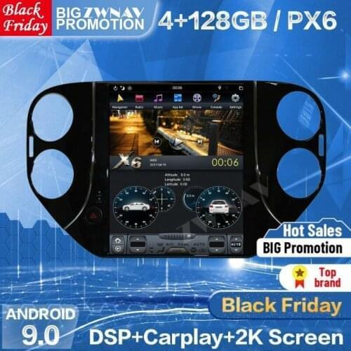 4+128GB Tesla Screen For VW Tiguan 2010 2011 2012 2013 2014 2015 2016 Android 9 Car Multimedia Player GPS Radio Stereo Head Unit