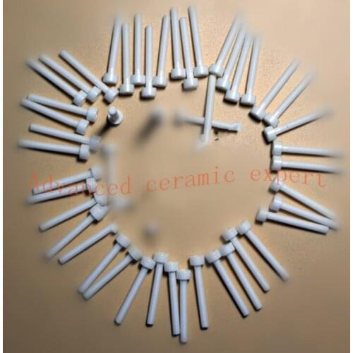 Zirconia ceramic screw / antioxidant, high temperature resistant, acid base, high strength screw /M4*10.5