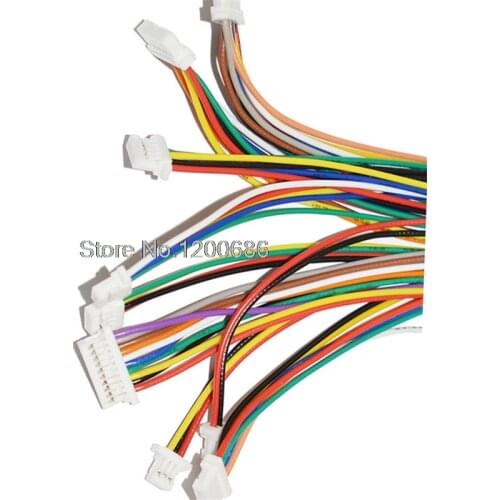 10 SETS 2P/3P/4P/5P/6 Pin JST SH 1.0 Female Double Connector with Wire 150MM 28 AWG SH1.0