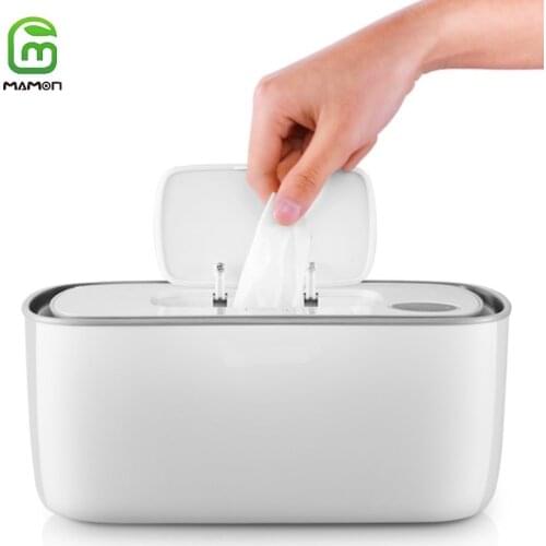 MAMON Electric Baby Wipes Warmer Box Wet Tissue Dispenser Paper Case Temperature Control Thermostat Heater