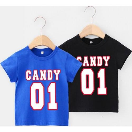 Boys T Shirts Summer 2021 Letter Printed Short Sleeve Childrens Fashion Casual Sports Tees Kids Tops Cotton T-Shirt 1-6 Years