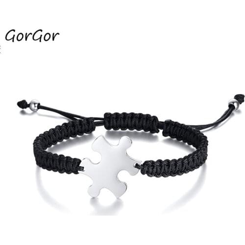 GorGor Bracelets Women Stainless Steel Puzzle Weave Adjustable Knot Simplicity Light Individuality Accessories BR-726