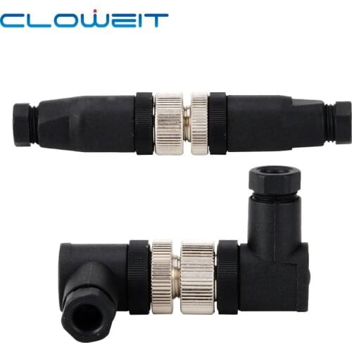 IP67 M12 4 5 8 pins sensor connector male female socket plug thread connect LONGWE