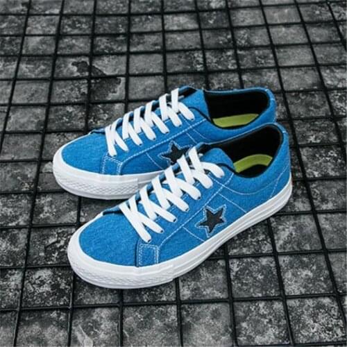 Low Top Denim Canvas Shoes Star Fashion Women Retro Casual Shoes Ins Fashion Sneakers Ladies Lace-up Vulcanize Shoes Streetwear