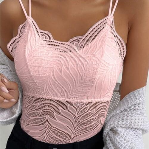 Summer Sweet Short Style Lace Vest Crop Top Women Hollow Out Fashion Camis Vacation Beach Slim Womens Sexy Tank Tops