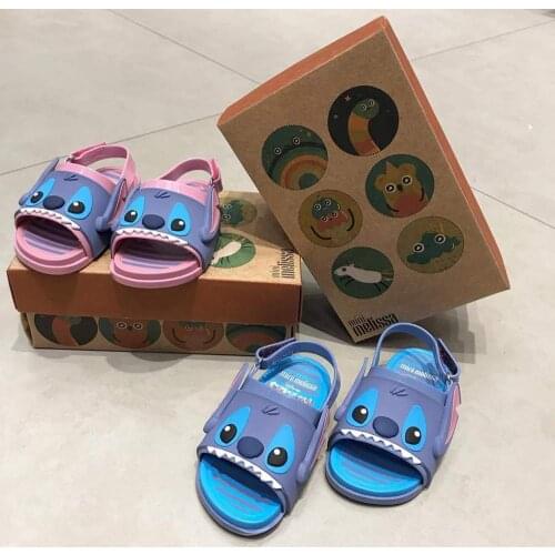 Mini Melissa High quality Kids Candy New style Stevens Jelly shoes open toe waterproof Boys and girls Summer Sandals HMI020