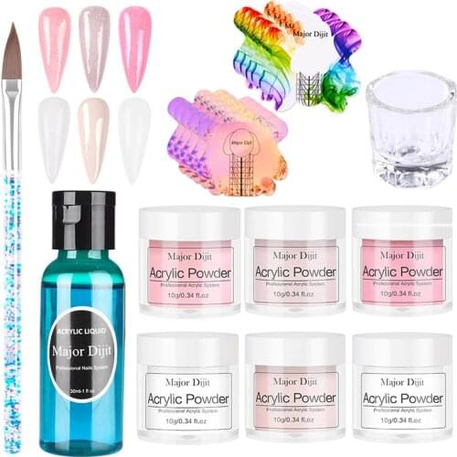 Acrylic Nail Powder Set with Manicure Tools for Nail Art Design Acrylic Crystal Powder Set MU8669