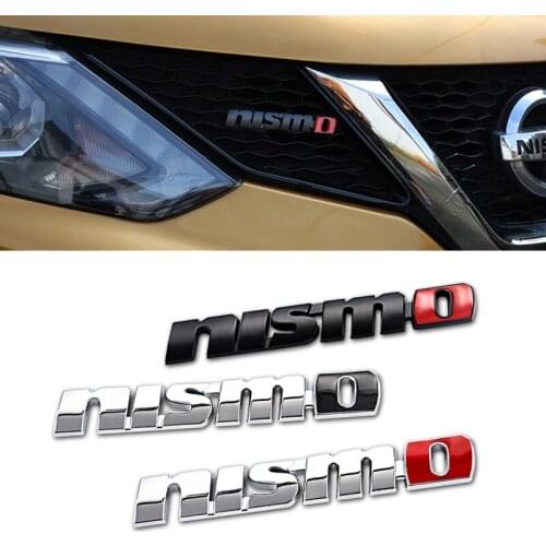 3D Metal Nismo Emblem Sticker Auto Front Grille Decal Accessories For Nissan Micra Almera Juke Tiida Rogue X-Trail Patrol Sentra
