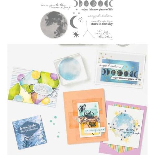 Planet moon New Metal Cutting Dies Stamps Scrapbook Diary Decoration Embossing Cut Dies Template DIY Greeting Card Handmade 2021