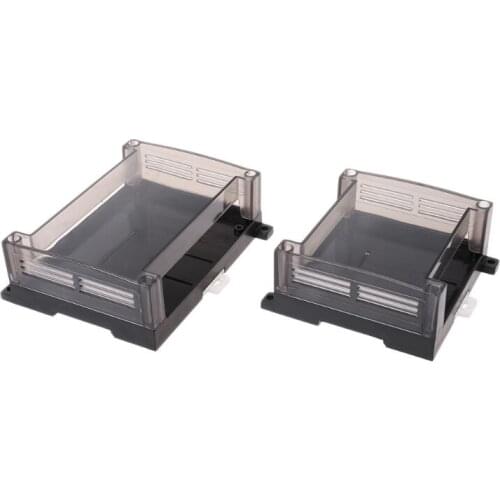 Transparent Plastic PLC Industrial Control Box Panel PLC Enclousure Case DIY PCB Shell