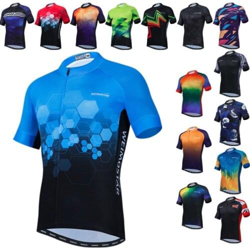 Weimostar Blue Cycling Jersey Women Summer MTB Bike Jersey Shirt Maillot Ciclismo Breathable Bicycle Shirt Cycle Wear Clothes
