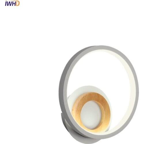 Modern LED Wall Lamp Nordic Wall Light Round Wandlamp Bedside Bathroom Lights Creative Mirror Light Applique Murale Luminaire