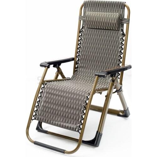 Folding recliner lunch break chair backrest lazy leisure office sleeping beach chair household chair rattan chair