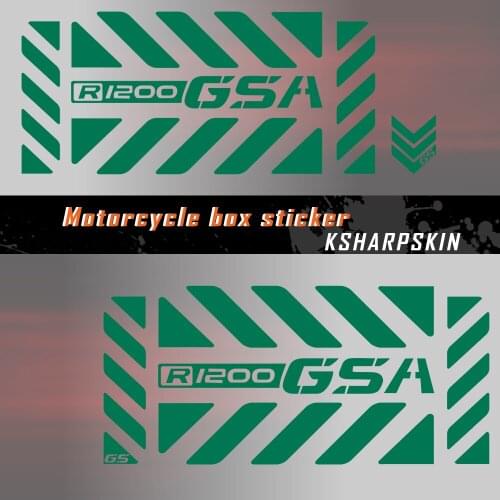 Universal Motorcycle Luggage Reflective Side Box Sticker Side Cases Decoration decals moto Pannier For BMW R1200GSA r 1200 gsa