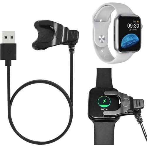 Smartwatch Dock Charger Adapter USB Charging Cable Clip Power Charge Cord for MAFAM HW22 Sport Smart Watch Accessories