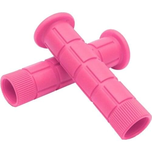1 pair Bicycle Handle set Mushroom Grips BMX For Boys and Girls Bikes pink