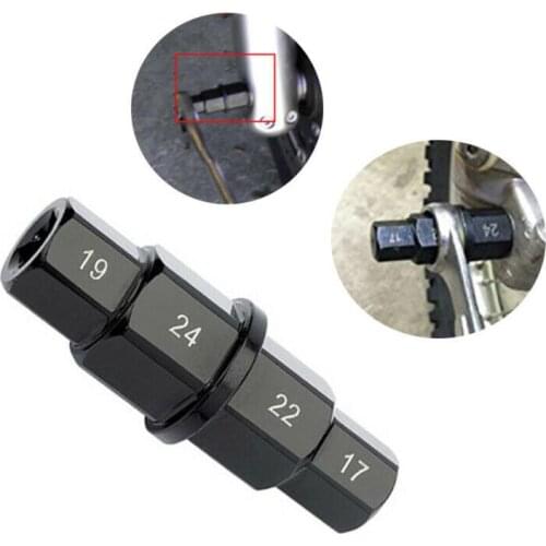 1PC Motorcycle Front Wheel Spindle Removal Sleeve 17 19 22 24mm Hub Axle Hex Aid